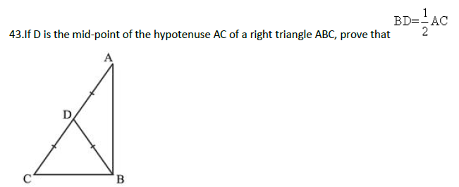 Cbse Class Maths Triangles Mcqs Set F Multiple Choice Questions For